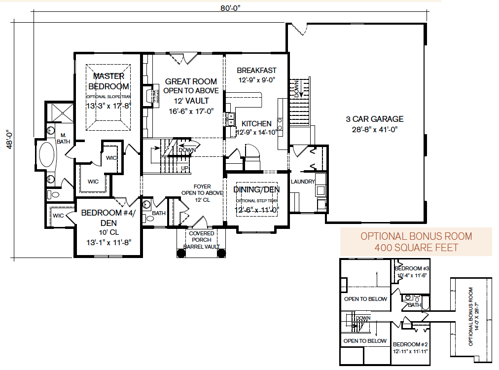 Hickory Hills Two Story Panelized Floor Plan