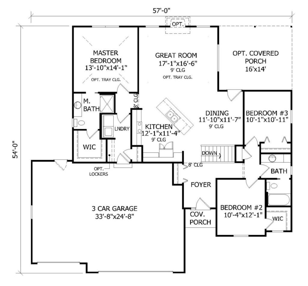 Aberdeen Single Story and Ranch Style Panelized Floor Plan