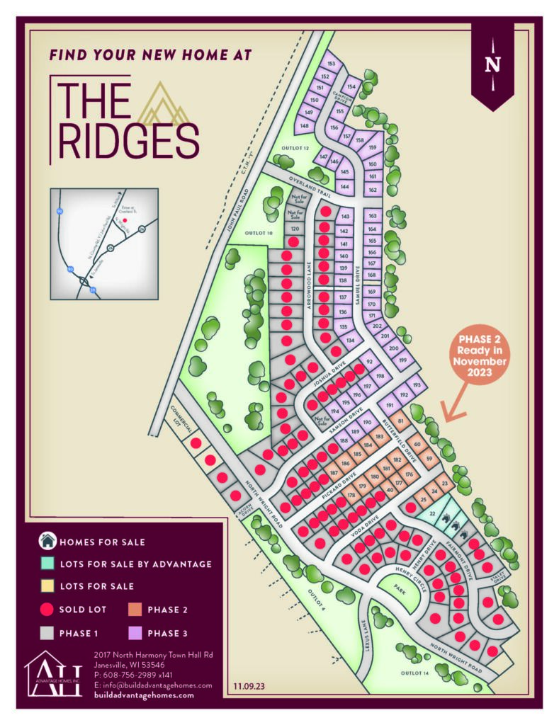 The Ridges Plat Map