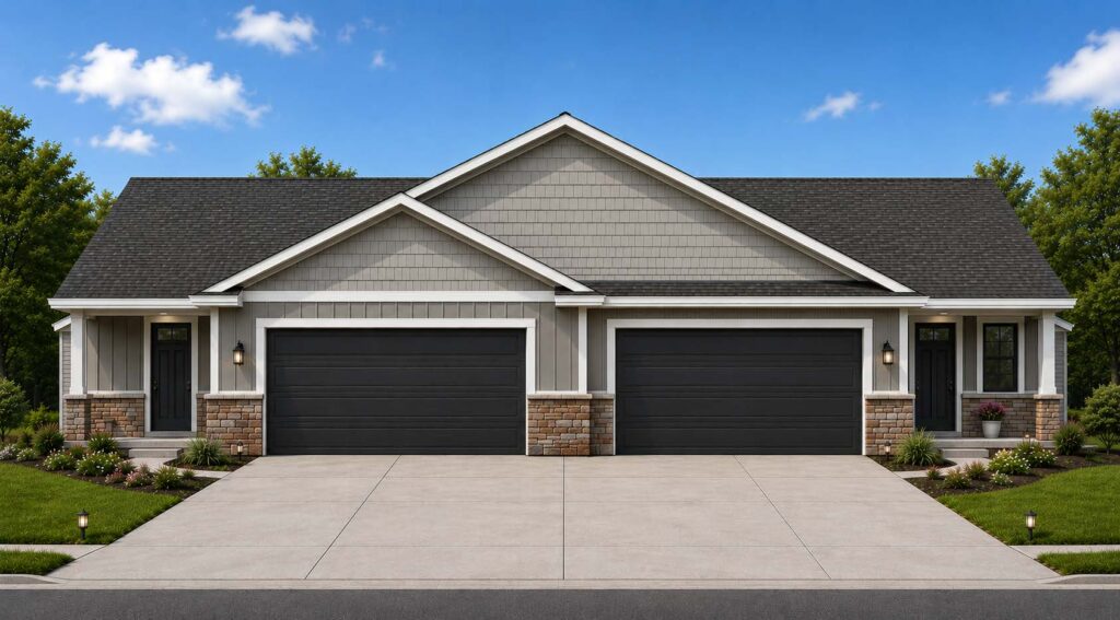 3770 & 3772 Newcastle Dr front of home